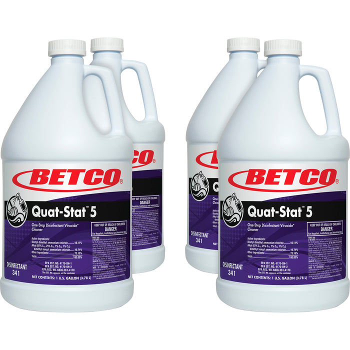 Betco Quat-Stat 5 Disinfectant Gallon - BET3410400CT