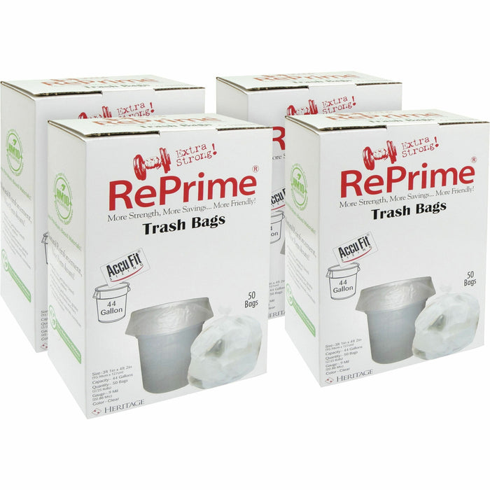 Heritage RePrime AccuFit 44-gal Can Liners - HERH7450TCRC1CT