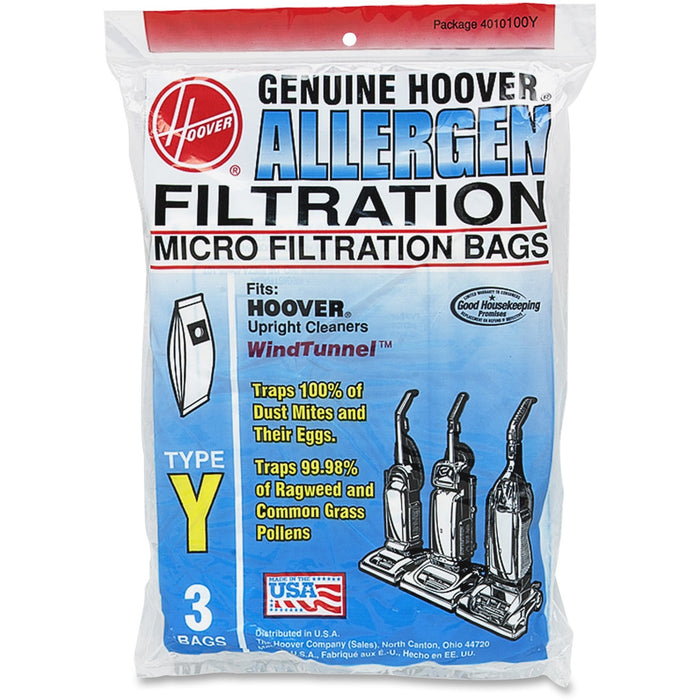 Hoover Type Y Allergen Filtration Bags - HVR4010100YCT