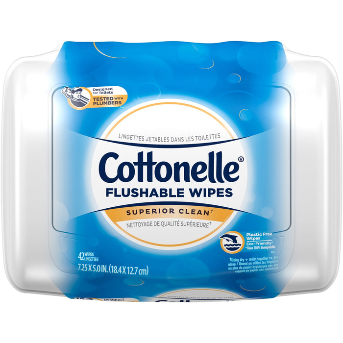 Cottonelle Flushable Wet Wipes - KCC36734CT
