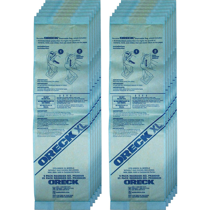 Oreck XL Upright Single-wall Filtration Bags - ORKPK800025CT