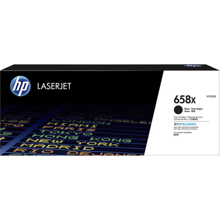 HP 658X (W2000X) Original High Yield Laser Toner Cartridge - Black - 1 Each - HEWW2000X