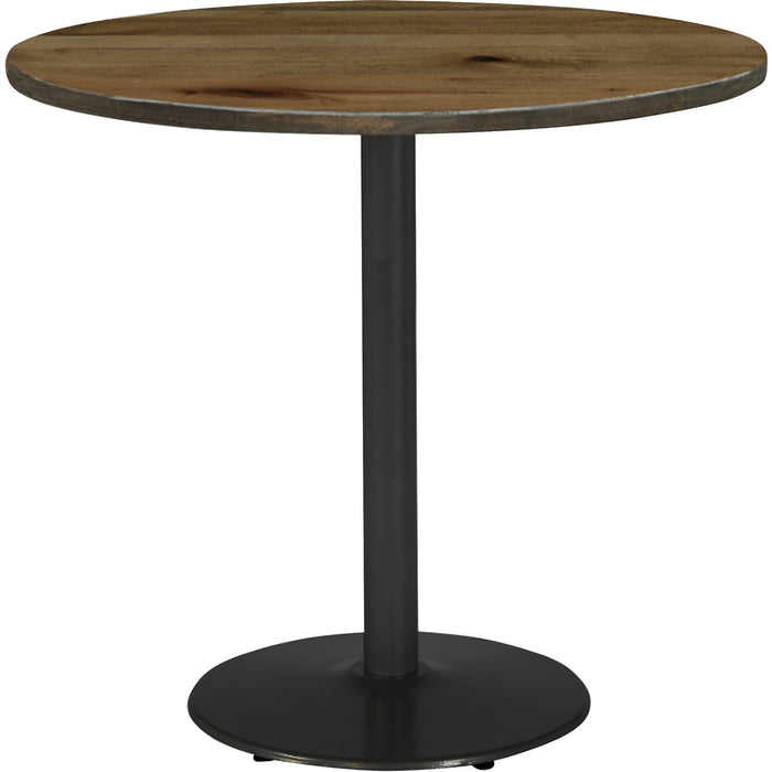 KFI 30" Round Vintage Wood Bistro Table - KFI30R917BK38LN