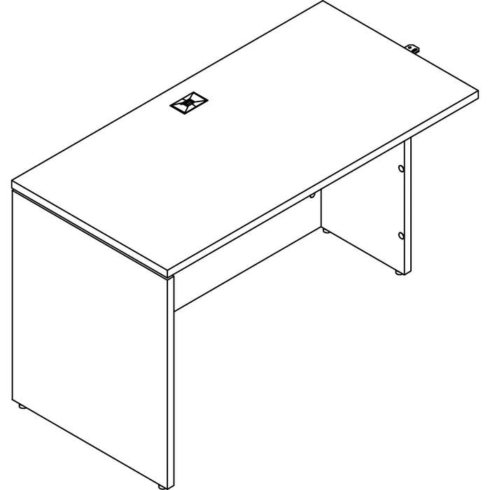 Lacasse Morpheo Rectangular Table with Asymmetrical Legs - LASM1DT2448BX