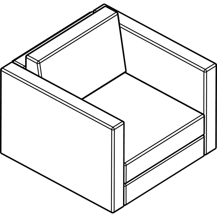 Arold Cube 300 Armchair - AROCU305WH08