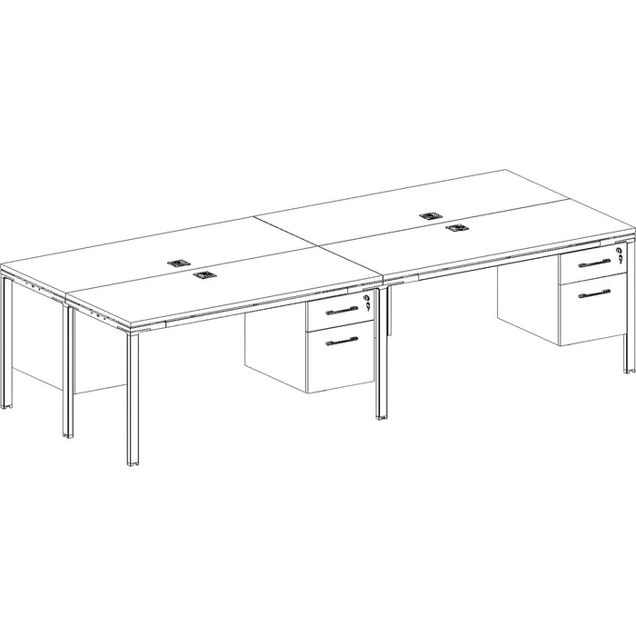 Boss 4 Desks with 4 Pedestals - BOPSGSD016110