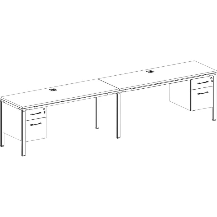 Boss 2 Desks Side by Side with 2 3/4 Pedestals - BOPSGSD006110