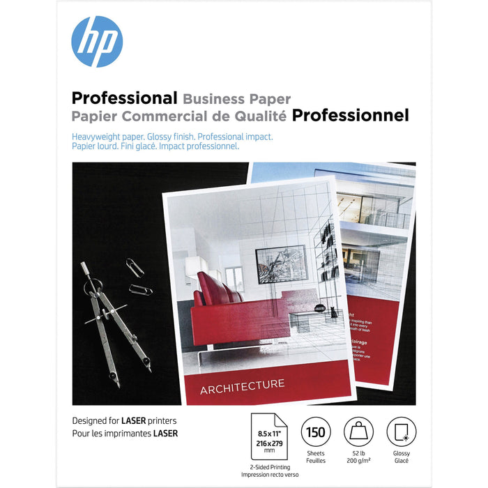 HP Glossy Brochure Paper - White - HEW4WN10A