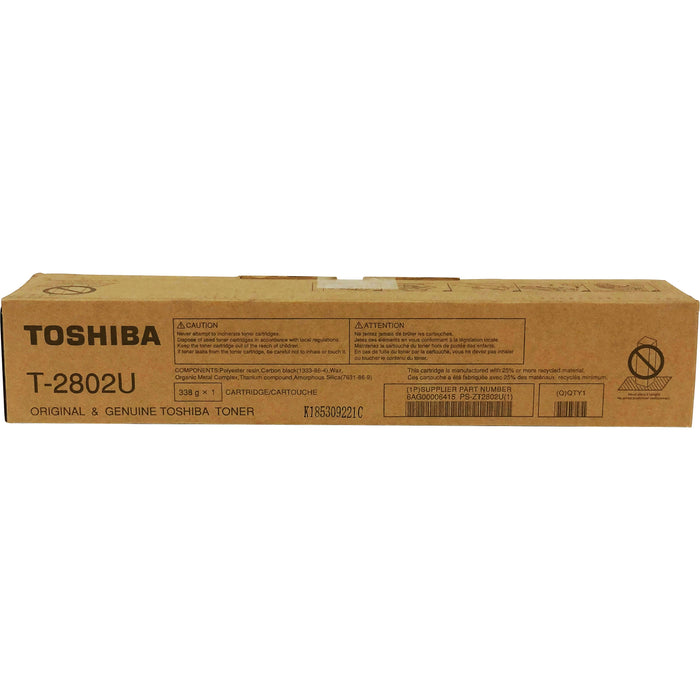 Toshiba Original Laser Toner Cartridge - Black - 1 Each - TOST2802U