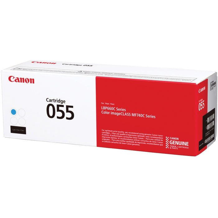 Canon 055 Original Laser Toner Cartridge - Cyan - 1 Each - CNMCRTDG055C
