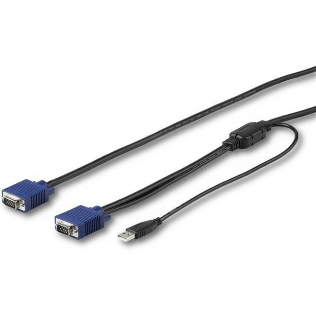 StarTech.com 6 ft. (1.8 m) USB KVM Cable for StarTech.com Rackmount Consoles - VGA and USB KVM Console Cable (RKCONSUV6) - STCRKCONSUV6