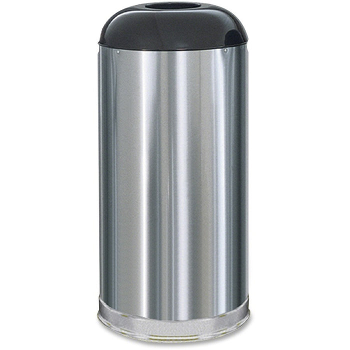 Rubbermaid Commercial Round Top 15-Gallon Waste Container - RCPR32SSSGL