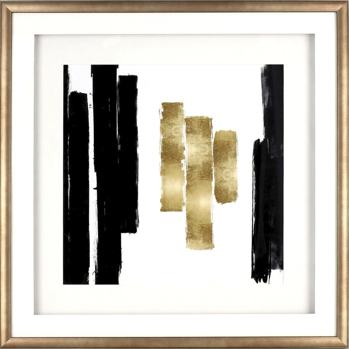 Lorell Blocks Design Framed Abstract Artwork - LLR04476