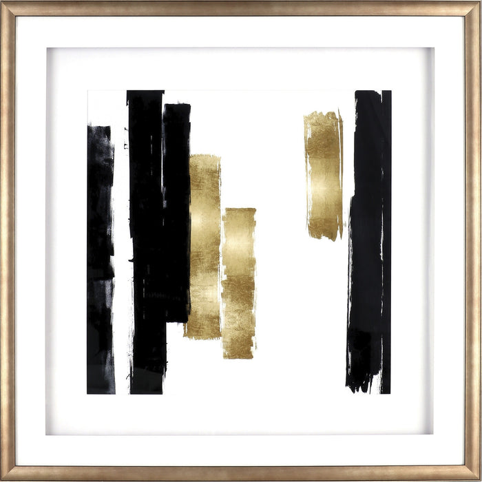 Lorell Blocks Design Framed Abstract Artwork - LLR04477