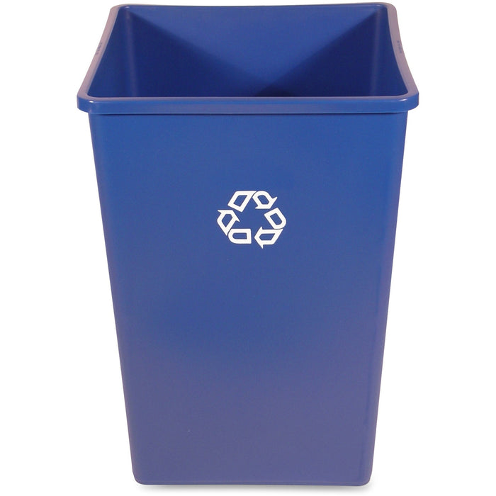Rubbermaid Commercial Untouchable Square Recycling Container - RCP395873BLU