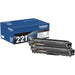Brother TN221 Original Standard Yield Laser Toner Cartridge - Twin-pack - Black - 2 / Box - BRTTN2212PK Brother Industries, Ltd