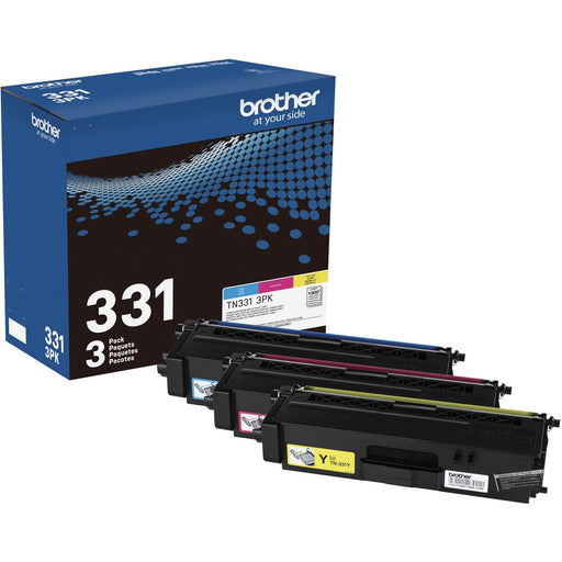 Brother TN331 Original Standard Yield Laser Toner Cartridge - Multi-pack - Cyan, Magenta, Yellow - 3 / Box - BRTTN3313PK Brother Industries, Ltd