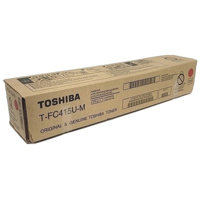 Toshiba Original Laser Toner Cartridge - Magenta - 1 Each - TOSTFC415UM