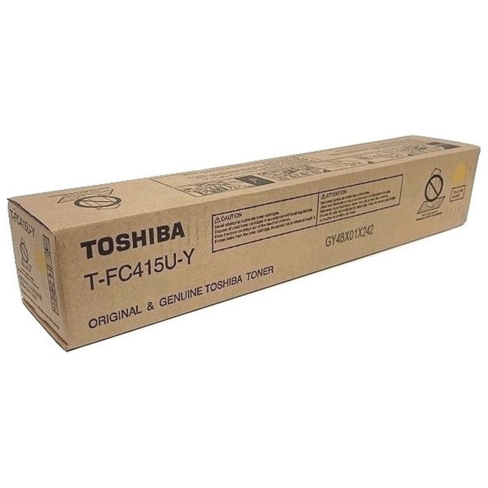 Toshiba Original Laser Toner Cartridge - Yellow - 1 Each - TOSTFC415UY