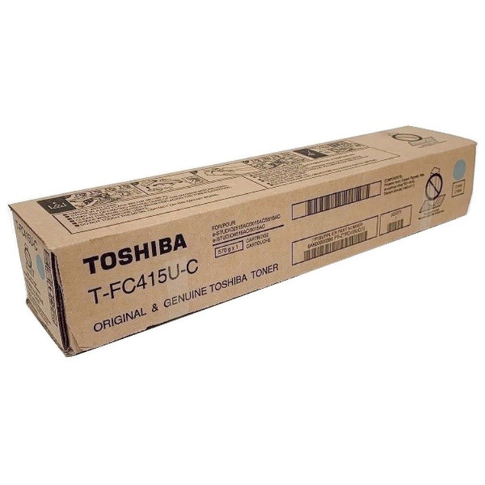 Toshiba Original Laser Toner Cartridge - Cyan - 1 Each - TOSTFC415UC