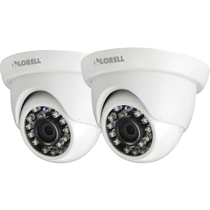 Lorell 5 Megapixel HD Surveillance Camera - 2 Pack - Dome - LLR00223