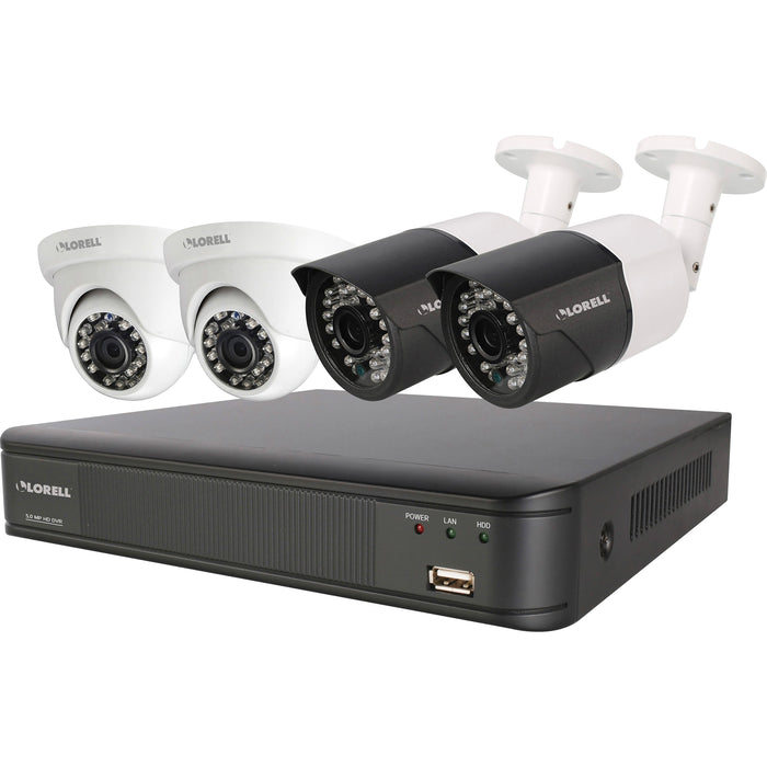 Lorell Weatherproof 5 Megapixel Security System - 2 TB HDD - LLR00221