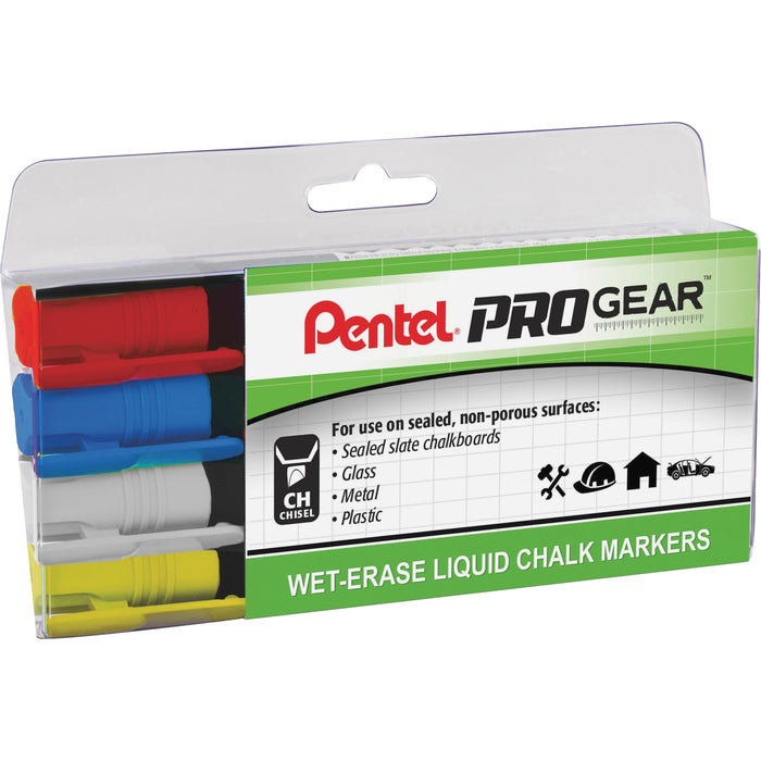 Pentel PROGear Wet-Erase Liquid Chalk Marker - PENSMW26PGPC4M1