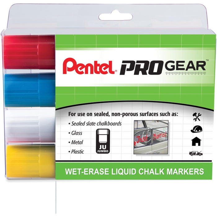 Pentel PROGear Wet-Erase Liquid Chalk Marker - PENSMW56PGPC4M1
