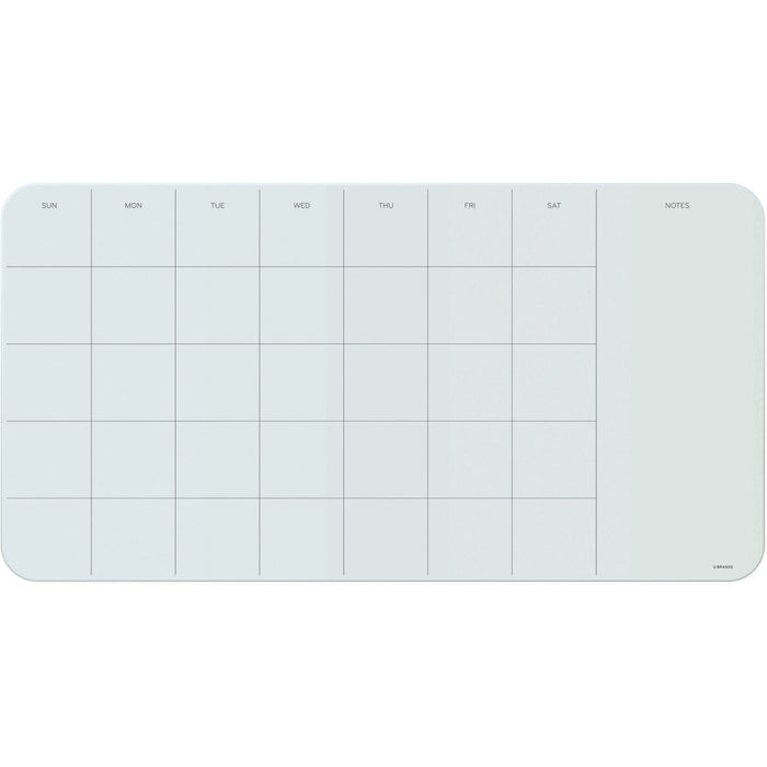 U Brands Magnetic Glass Dry Erase Weekly Calendar Board - UBR2341U0001