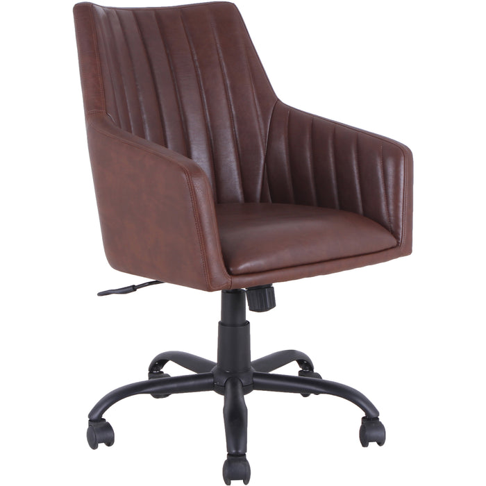 Lorell Leather Back Stitch Chair - LLR68573