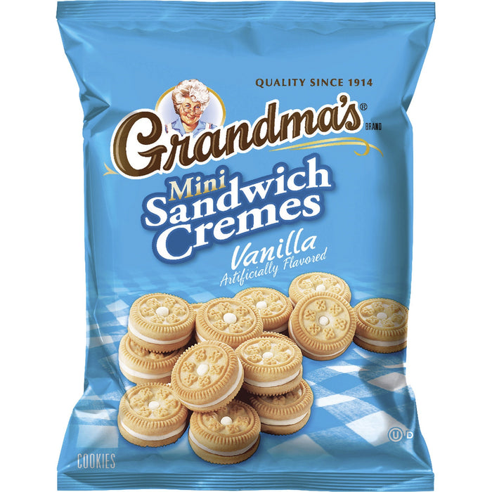 Quaker Oats Grandma's Vanilla Mini Cookie Cremes - QKR45096