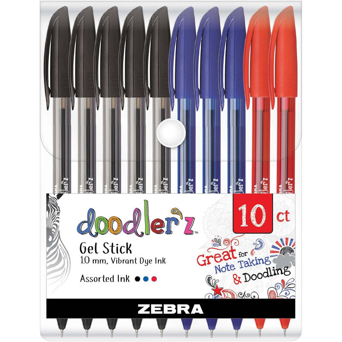 Zebra Pen Doodler'z Gel Stick Pens - ZEB41970