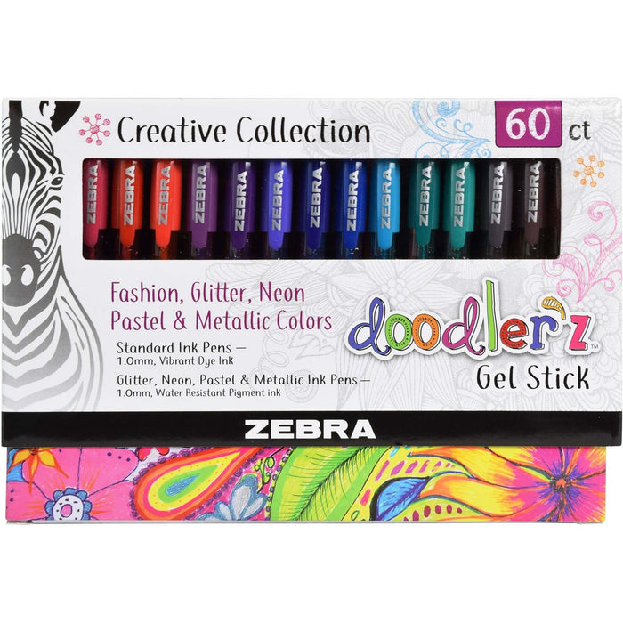 Zebra Pen Doodler'z Gel Stick Pens - ZEB41960