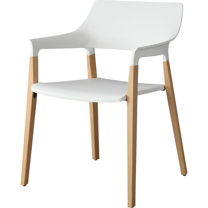 Lorell Wood Legs Stack Chairs - LLR42960