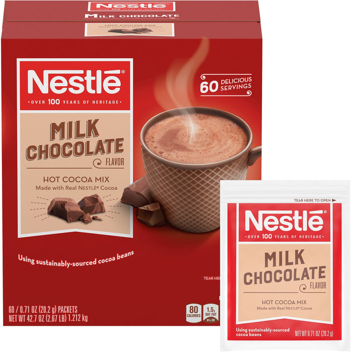 Nestle&reg; Milk Chocolate Single-Serve Hot Chocolate Packets - NES26791