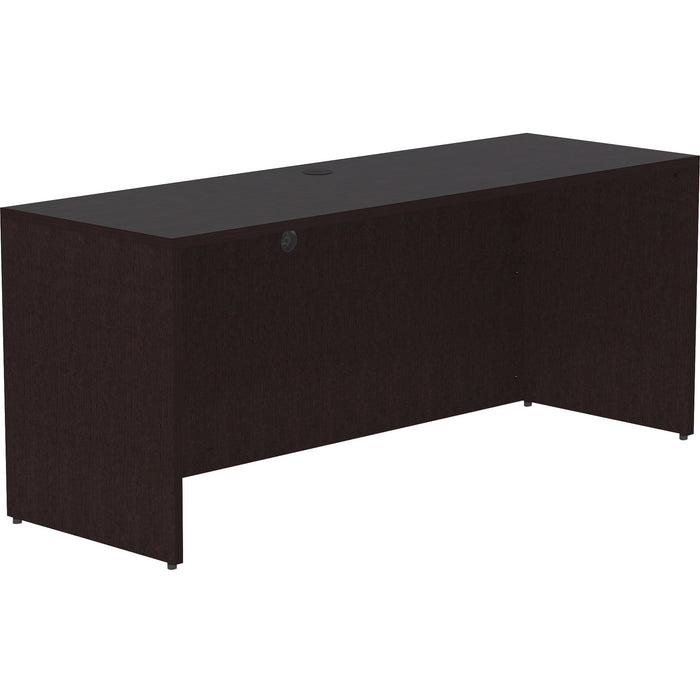 Lorell Essentials Espresso Laminate Credenza Shell - LLR18212