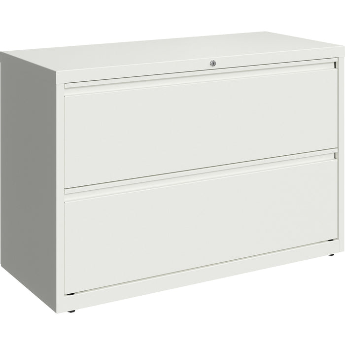 Lorell 42" White Lateral File - 2-Drawer - LLR00033