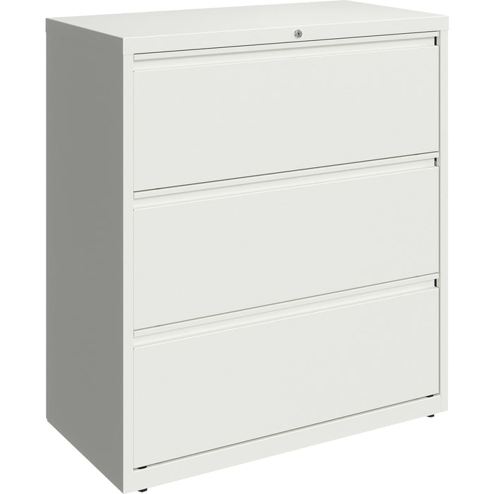 Lorell 36" White Lateral File - 3-Drawer - LLR00030