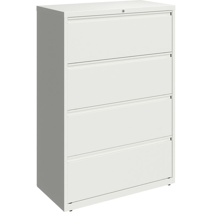 Lorell 36" White Lateral File - 4-Drawer - LLR00031