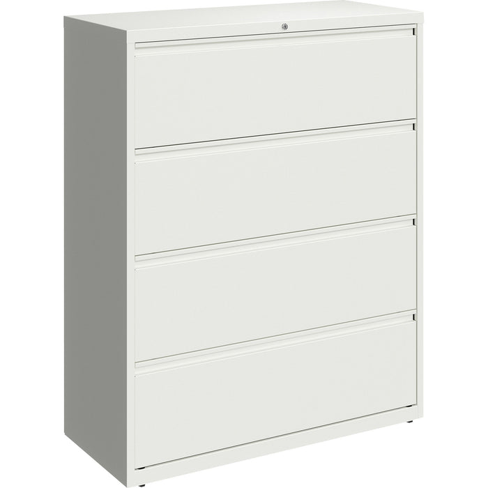 Lorell 42" White Lateral File - 4-Drawer - LLR00035