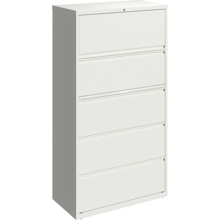 Lorell 36" White Lateral File - 5-Drawer - LLR00032