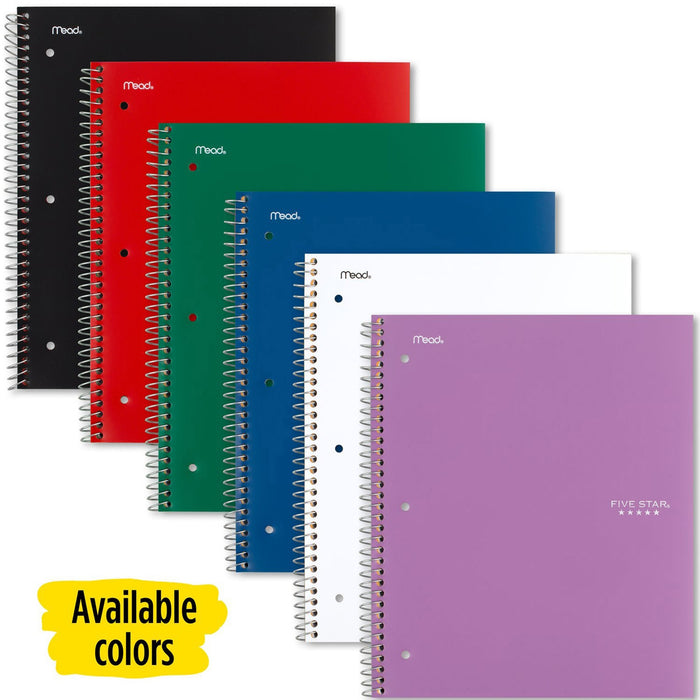 Mead Five Star Subject Spiral Notebook - MEA38052