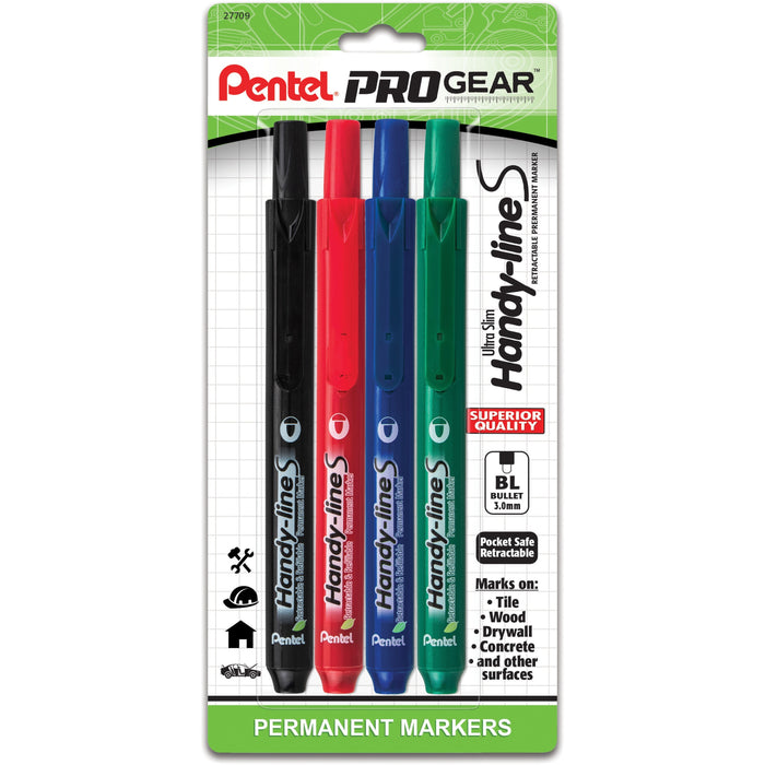 Pentel PROGear 3.0mm Ultra Slim Hand-lines Marker - PENNXS15PGBP4M