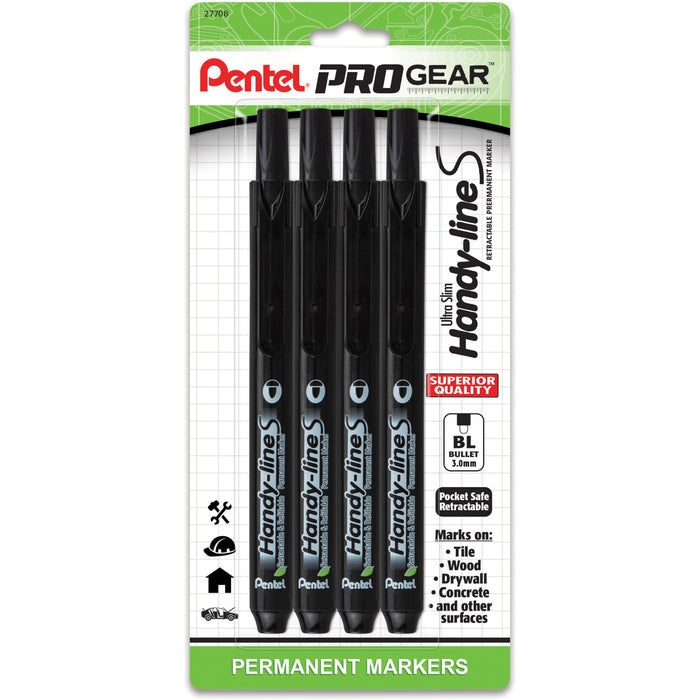 Pentel PROGear 3.0mm Ultra Slim Hand-lines Marker - PENNXS15PGBP4A