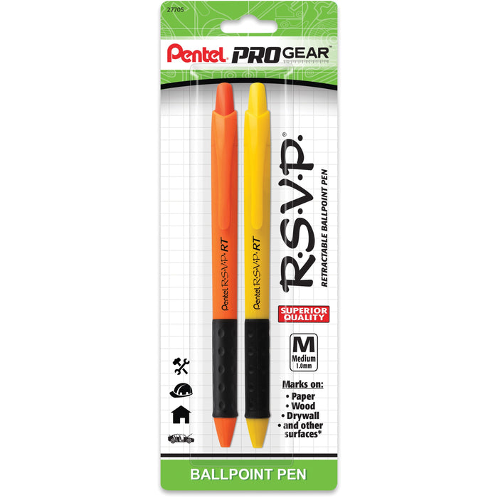 Pentel PROGear R.S.V.P. 1.0mm Retractable Pen - PENBK93HDPGBP2A