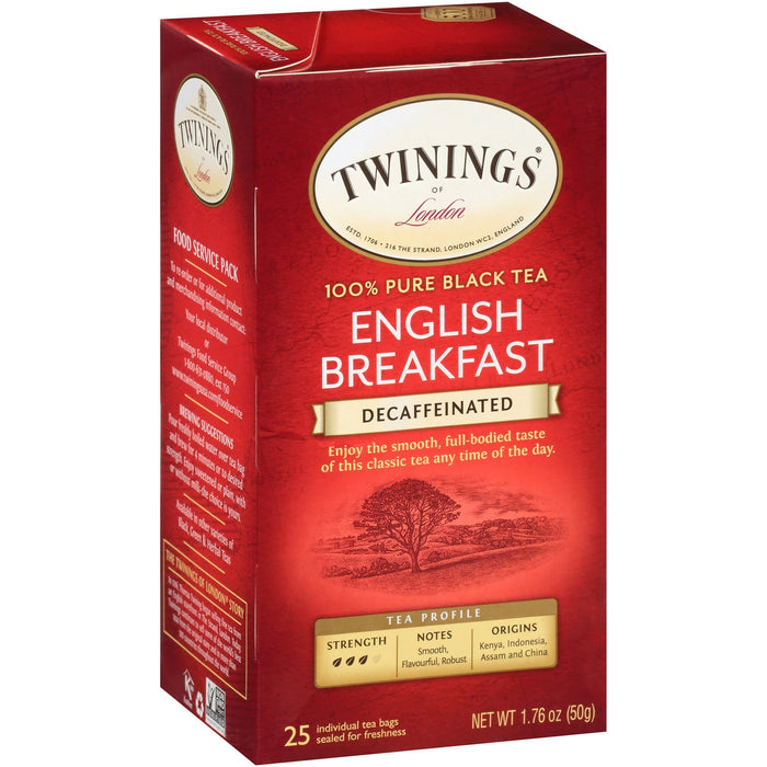 Twinings of London Decaf English Breakfast Black Tea Bag - TWG09182