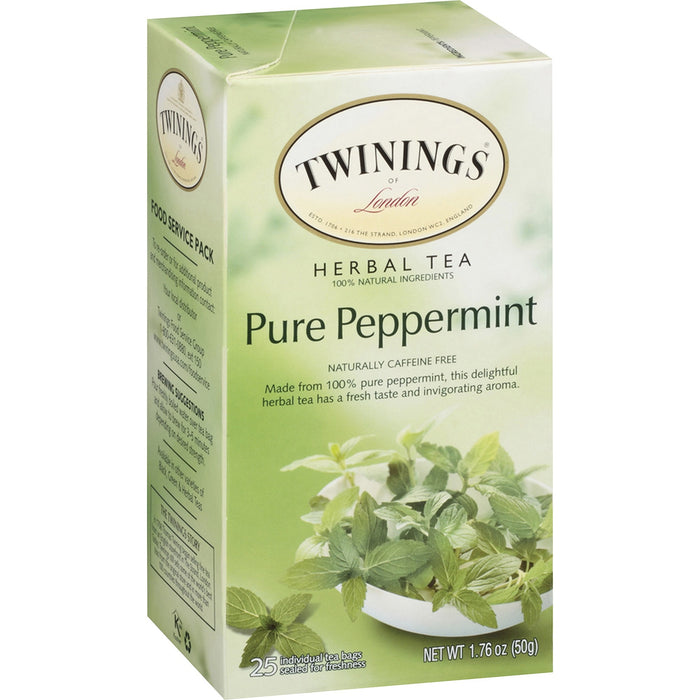 Twinings of London Pure Peppermint Herbal Tea Bag - TWG09179