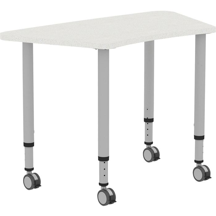 Lorell Height-adjustable Trapezoid Table - LLR69583