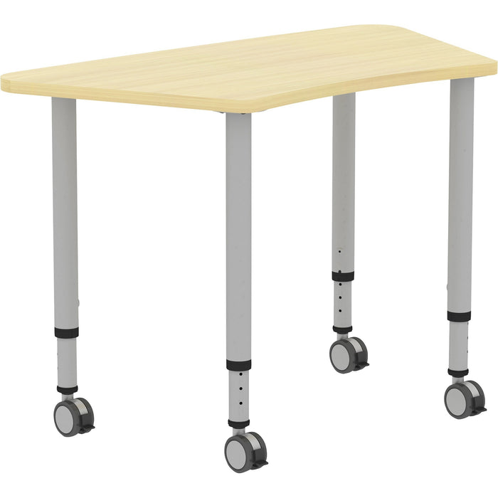 Lorell Height-adjustable Trapezoid Table - LLR69584