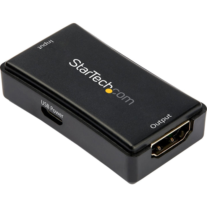 StarTech.com 45ft / 14m HDMI Signal Booster - 4K 60Hz - USB Powered - HDMI Inline Repeater & Amplifier - 7.1 Audio Support (HDBOOST4K2) - STCHDBOOST4K2